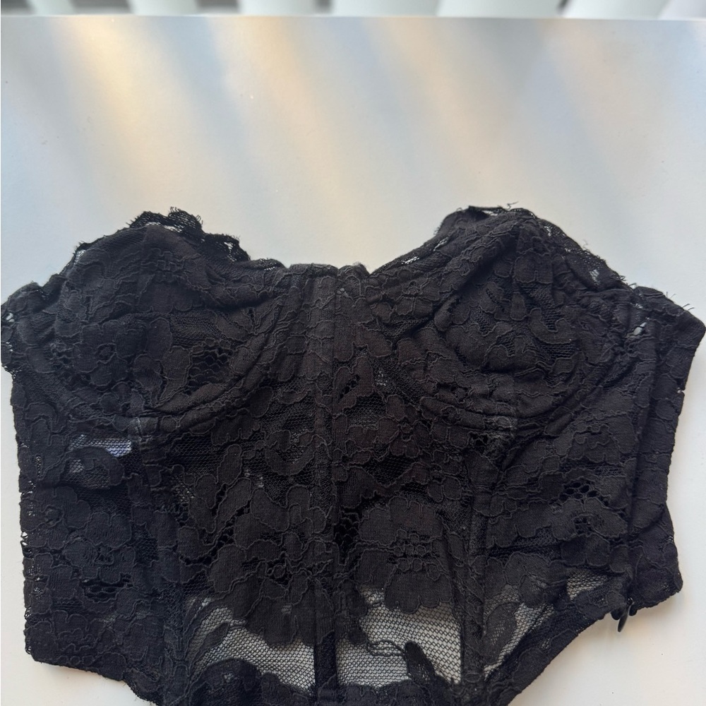 Forever 21 Black Lace Bandeau